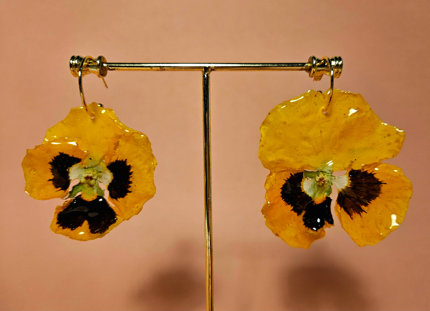 Arracades viola groga • Pendientes viola amarilla