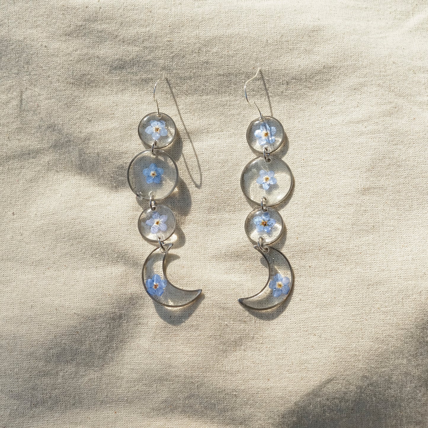 Arracades forgetmenots . Pendientes forgetmenots